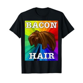 Colorful bacon hair design for boy or girl gamers T-Shirt