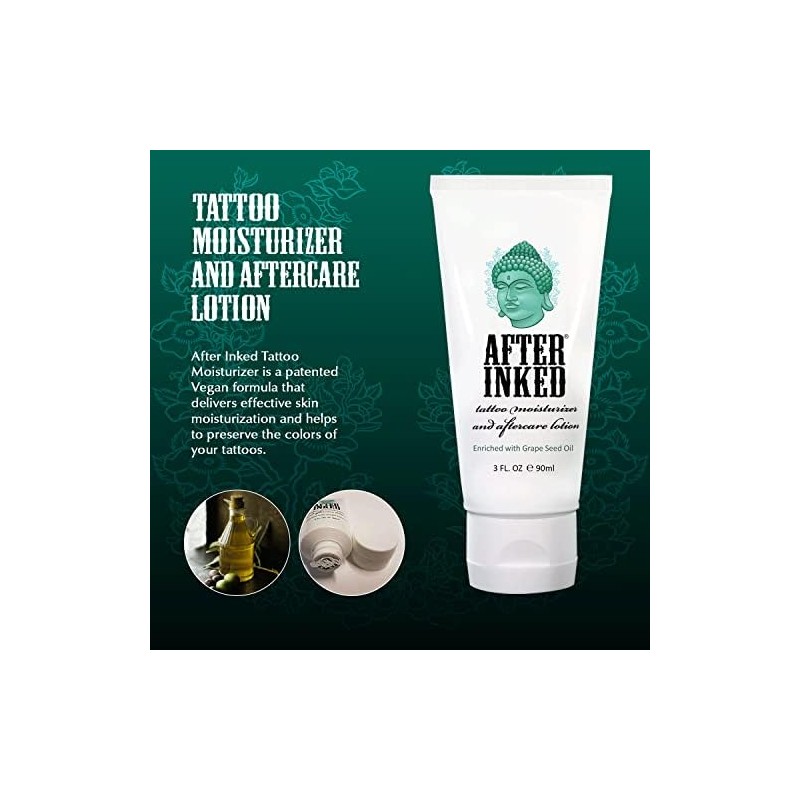 After Inked Tattoo Moisturizer & Aftercare Lotion 3oz Tube