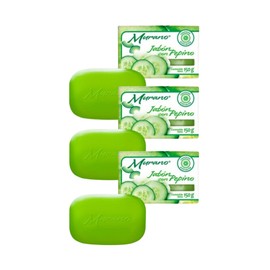 Jabón Barra Murano Natural Con Pepino 3 Pack De 150g C/u