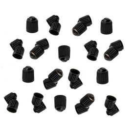 10 Pieces Black Plastic Tyre Valve Caps for Schrader Valve, Universal Size Tyre Stem Dust Caps, Wheel Caps For Bicycles, Motorbikes, Cars, SUVs and Trucks