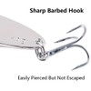 Hard Fishing Lures Metal Fishing Spoons Spinners with Storage Box