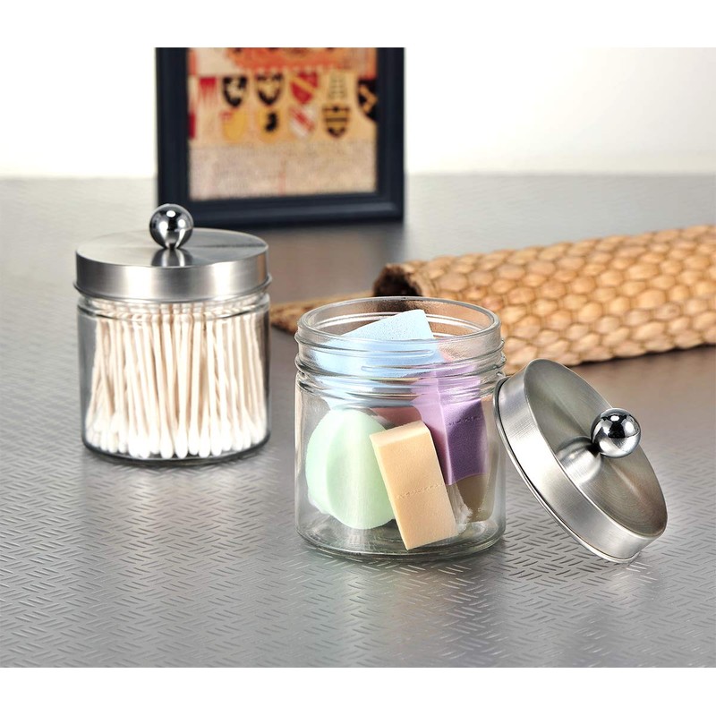 SheeChung Bathroom Organizers and Storage - 2Pack Qtip Holders Bathroom