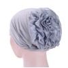Raylans Women Flower Elastic Turban Beanie Wrap Chemo Cap Hat