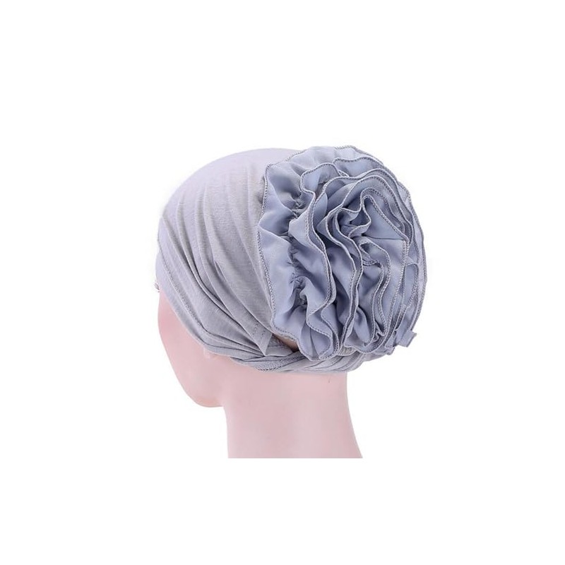 Raylans Women Flower Elastic Turban Beanie Wrap Chemo Cap Hat