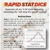 Rapid Stat Dice - RPG stat Generation dice - Deck