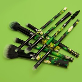 MODA Neon Green Tie-Dye 8pc Makeup Brush Kit – Vibrant Face & Eye Brush Set