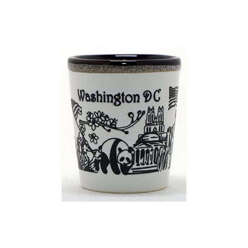 Washington DC Drip Line Vaso de cerámica para chupito