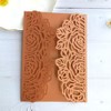 MillaSaw Floral Wedding Invitation Set With Blank Insert Envelope and