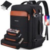 Bagsure 42L Travel Backpack, Hidden Straps, 3 Packing Cubes, Laptop