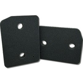 JUMA Filter for Miele Sponge Filter 9164761 Fine / Coarse 207 x 157 x 30 mm Heat Pump Dryer Filter Dryer Condenser Dryer Filter Foam Foam Base Filter Sponge Filter Mat (Set of 2)