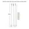 Cabinet Door Restraint Cables, Stainless Steel Cabinet Hinge Restrictor, Flexible