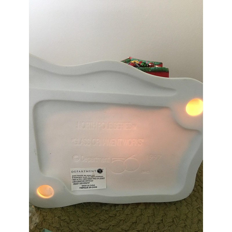 Department 56 Glass Ornament Works North Pole Series 56396