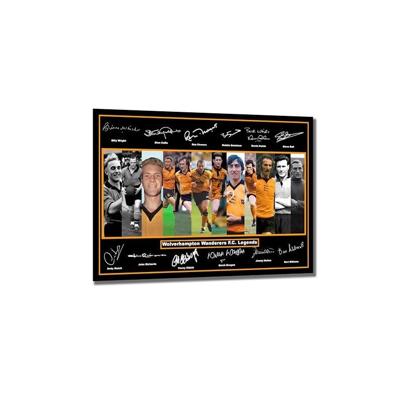 Stunning Quality Wolverhampton Wanderers Legends (Wolves) Signed/Autographed Print. Steve Bull