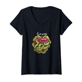 Womens Vintage Eve was Framed V-Neck T-Shirt