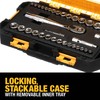DEWALT Socket Set, 1/4-Inch & 3/8-Inch Drive, SAE/Metric, 34-Piece (DWMT73804)