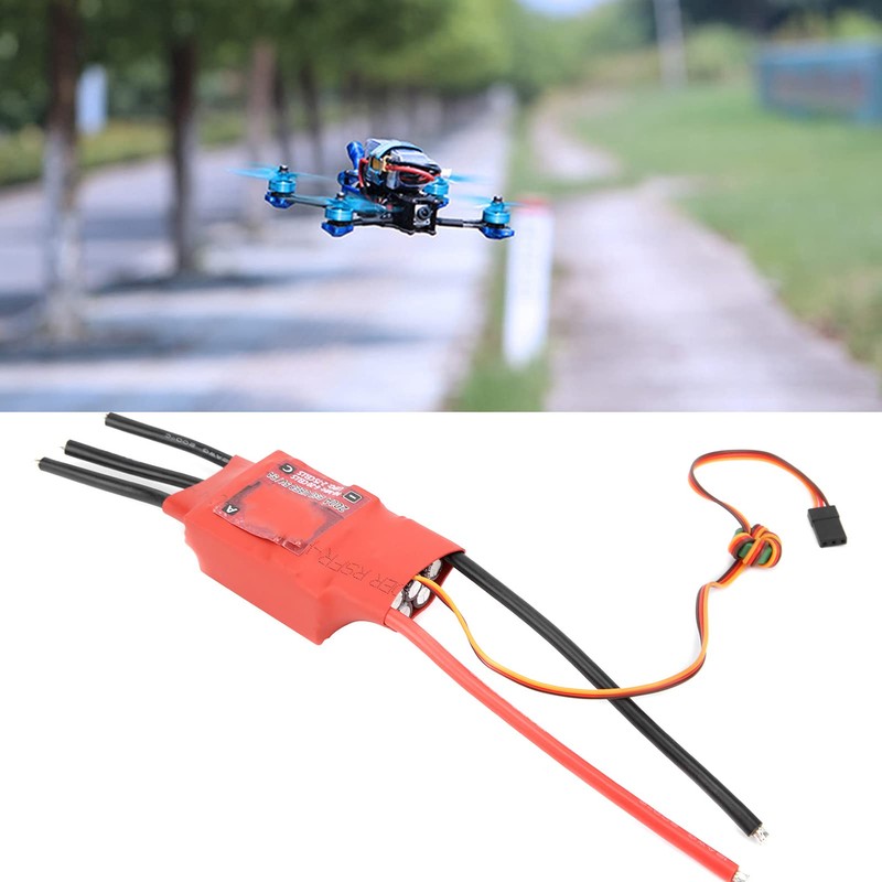 Dilwe Red Brick 200A ESC, Brushless ESC 5V/5A BEC Electronic