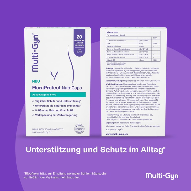 Multi-Gyn FloraProtect NutriCaps - Intestinal Health & Balanced Flora with