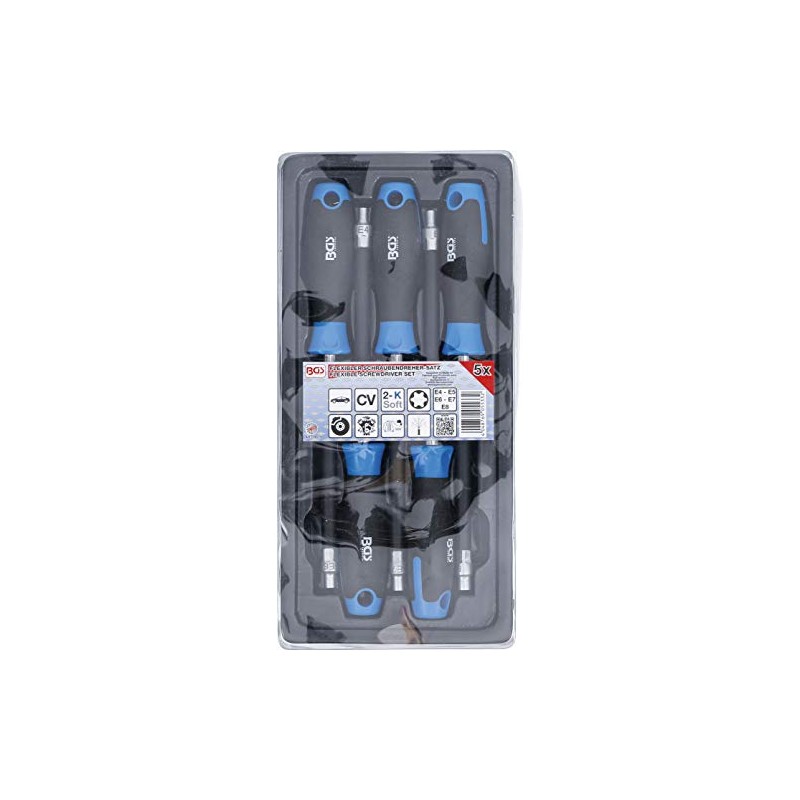 BGS 70019 | Flexible Screwdriver Set | E-Profile E4 -