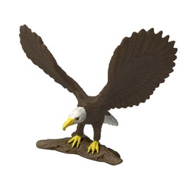 Deluxebase Mini Animal Adventure Replica - Eagle. Small sized realistic toy bird figure that makes an ideal animal toy for kids