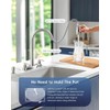 APPASO 2 Handle Kitchen Faucet with Sprayer, 4-Hole Kitchen Faucet