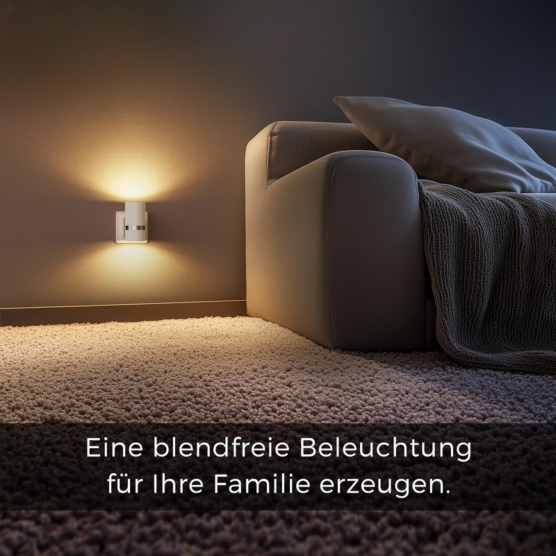 LOHAS-LED Night Light, Night Light Socket with Twilight Sensor, 0-100LM