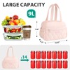 Veki Lunch Box for Women Men, Cute Reusable Insulated Lunch