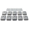 10 Pack RV Camper Trailer Aluminum Extrusion Flat End Cap