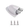 BougeRV White Solar Double Cable Entry Gland Box, RV roof