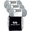 Premier Yarns Basix Light Gray 1115-02 (3-Skeins - Same Dye