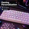 Keyboard Bubbles for Long Nails, 60 Pcs Clear Raised Heart