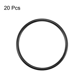 sourcing map Nitrile Rubber O-Rings 58mm OD 51mm ID 3.5mm Width, Metric Nitrile Rubber Sealing Gasket, Pack of 20