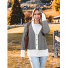 Zeagoo Women's Cardigan 2025 Fall Winter Open Front Oversized Button