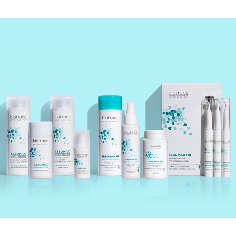 Sebomax Sensitive Shampoo 200 ml without SLS and SLES soothes