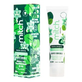 Pasta Dental Natural Mitch de Clorofila 100ml Sensibilidad Sin Flúor
