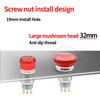 19mm 3/4" Latching Emergency Stop Push Button Switch SPDT Mushroom