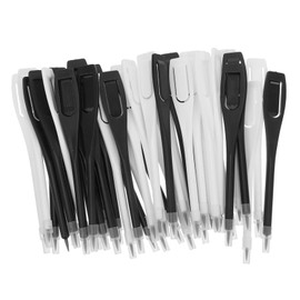 Totority 40Pcs Golf Scoring Pencils Durable Writing Tools for Golfing Practice and Competitions Smooth Writing Lightweight Wear Design Black White Colors