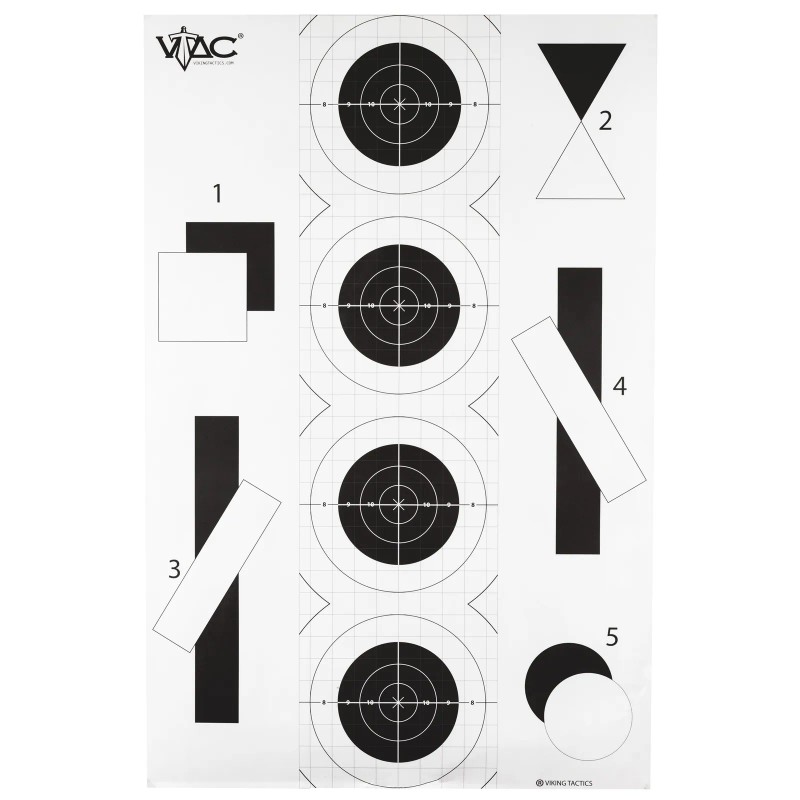 Action Target VTAC-P Viking Tactics Double Sided Training Target 100