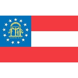 Georgia 2003 Flag Nylon 4 ft. x 6 ft.