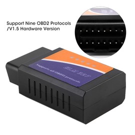 Septpenta OBD2 Kfz-Diagnosetool, mehrere Funktionen, zeigt mehrere Daten an, V1.5-Hardwareversion zum Lesen, Löschen von Fehlercodes, funktioniert mit den meisten kompatiblen OBD-II-Fahrzeugen
