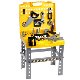 Klein CAT: Foldable Workbench - Transportable Tool Shop, Kids Pretend Play Tool Play Set, Ages 3+