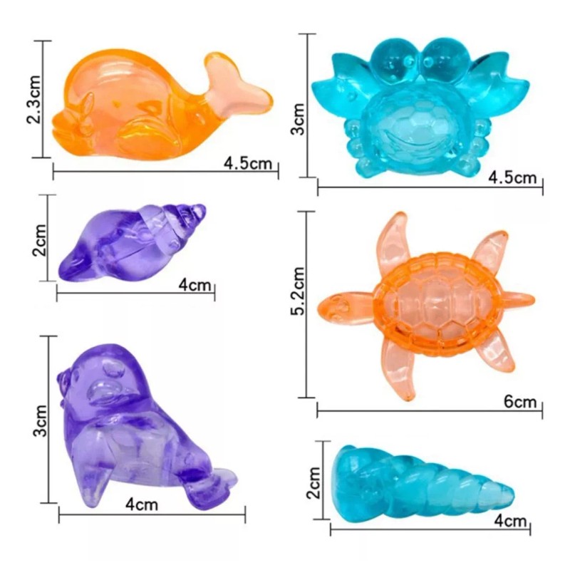 Veraly 15 Juguetes Alberca Verano Animales Acuaticos Niños Pulpo