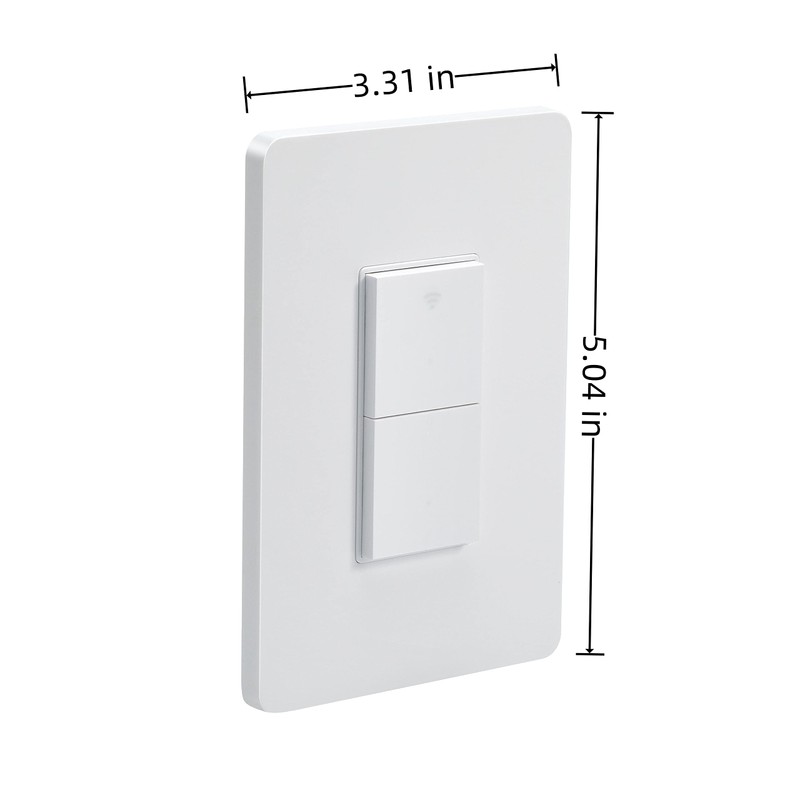 TUYA Smart Light Switch, Double Switch No Neutral Required, Zigbee