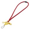 Dark Red Nylon Cord Lanyard Soft Comfortable with Safety Breakaway,