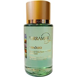 TERRAMAR VITAOLEO Tratamiento Facial y Corporal de Aceites Naturales, contra resequedad extrema, cicatrices, estrías , manchas y cuidados de tatuajes 150 ml + REGALO bisuteria acero inox + Sello en empaque de producto original.