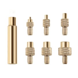 Voron2.4 Accessories for 3D Printer 6 x Brass Inserts + Soldering Adapter for 3D Printing Parts M2 M2.5 M3 M4 M5 M6 M8 Thread Inserts Compatible 936 T18 ST FX888D FX600 Soldering Iron