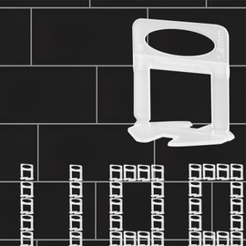 Pro-Grade 1/16" Tile Leveling System Clips 1100pcs - Dual-Purpose Leveler Spacer for Ceramic & Stone Tiles, Prevents Tile Lippage with Precision Gap Control, Effortless DIY Installation(1100, 1/16)