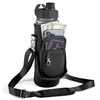 Adjustable Neoprene Water Bottle Holder with Dual Pockets