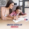 SCRIBBLEDO United States Map for Classroom Dry Erase Board for