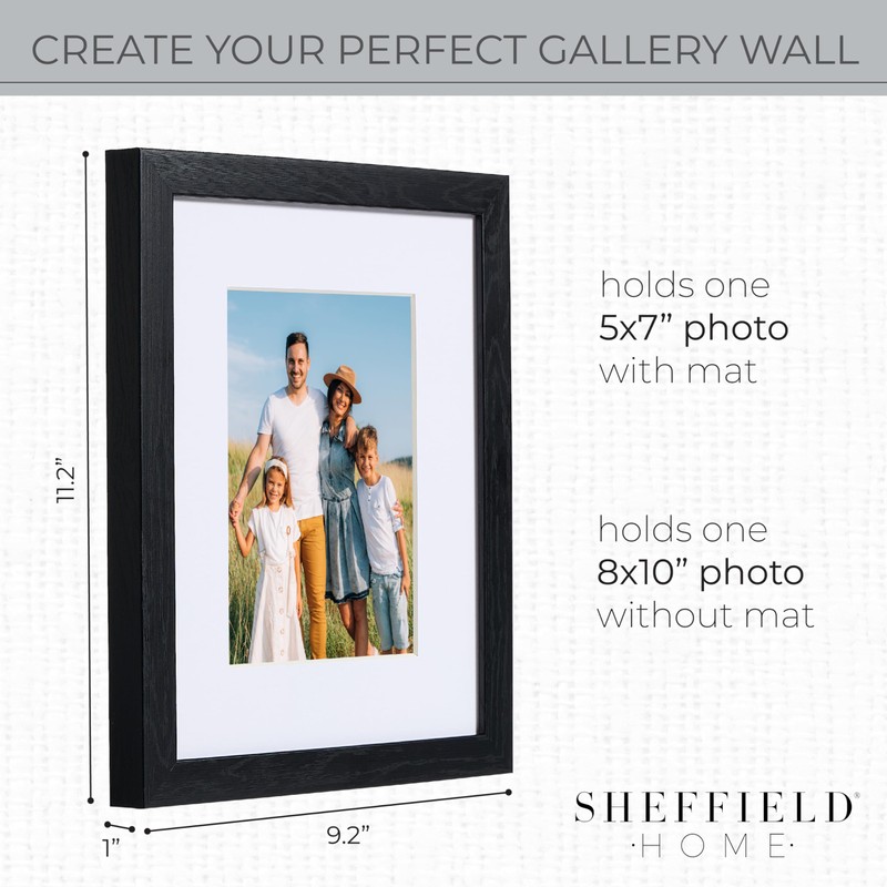 Sheffield Home 4 Piece Gallery Wall Frame Set, 8x10 Inch,