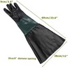 Rubber Sandblasting Gloves Anti-Slipping 60cm PVC Special Gloves for Sandblasting